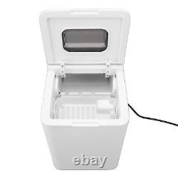 Small Desktop Ice Maker White ABS Portable Countertop Ice Making Machine YU