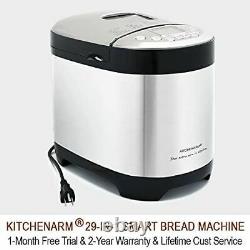 Stainless Steel Bread maker with Recipes Whole Wheat Bread Making Machine