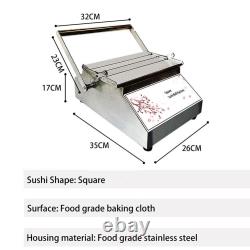 Sushi Roll Making Machine Tabletop Sushi Forming Roller Maker Round/Square New