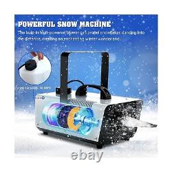 TCFUNDY Snow Machine 600W Snow Making Machine Snowflake Maker for Christmas W