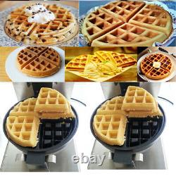 USED 110V Electric Rotated Waffle Maker Making Machine Stainless Steel