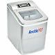 Used- Arctic-pro Portable Digital Quick Ice Maker Machine, Silver, Makes 2 Ice S