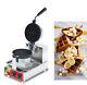 Used Nonstick 110v Electric Rotated Waffle Maker Making Machine 1500w