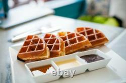 Used Nonstick 110V Electric Rotated Waffle Maker Making Machine 1500W