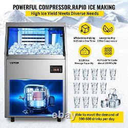 VEVOR 110Lbs/24H Commercial Ice Maker Ice Cube Machine withWater Filter 335W