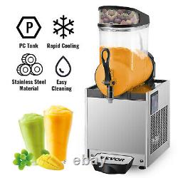 VEVOR 12L Commercial Frozen Drink Slush Making Machine Smoothie Ice Maker 3.2Gal