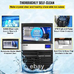 VEVOR 155LBS Commercial Ice Maker 5x11 Ice Cube Making Machine LCD Control Panel