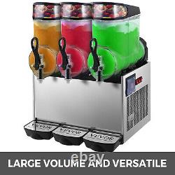 VEVOR 36L Commercial Frozen Drink Slushy Making Machine Smoothie Ice Maker 3x12L