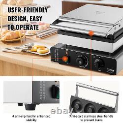 VEVOR 9pcs Electric Donut Maker Commercial Donut Making Machine 2000W Nonstick