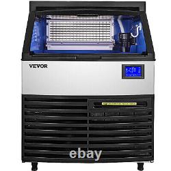 VEVOR Commercial Ice Maker Auto Ice Cube Making Machine 265 LBS with 77 LBS Bin