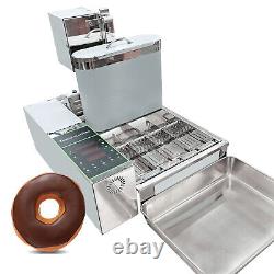 Wixkix 1800pcs/H Commercial Donut Maker Automatic Doughnut Making Machine Fryer