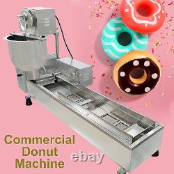 Wixkix Donut Maker Automatic Doughnut Making Machine 500pcs/H Fryer 3 Set Molds