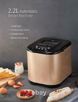Yabano 650W Bread maker 19 Programs Machine of Make Pan with Dispenser Automatic