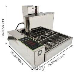 110V 6 Rangée en Acier Inoxydable Machine Automatique à Beignets Fabrication de Beignets Machine à Frire