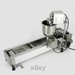 110v Commercial Donut Machine De Fabrication Large Réservoir D'huile Automatique Beignes 3 Tailles