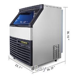 130kg Commercial Machine À Glaçons Ice Cube Machine De Fabrication 290lbs 24h Avec Contrôle LCD