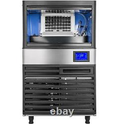 144lbs Commercial Ice Maker Ice Cube Making Machine 65kg /24hrs Acier Inoxydable
