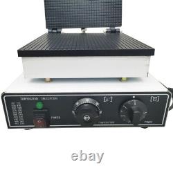 1750w Commercial Square Waffle Maker Ice Cream Waffle Cone Making Machine 110v
