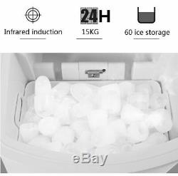 220 V Commercial Accueil Utilisation 15kg Ronde Automatique Ice Cube Maker, Machine À Glace