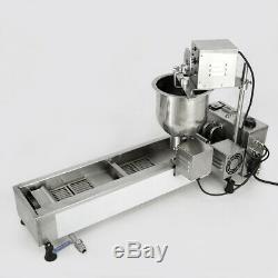 220 V Maker Machine De Fabrication Commerciale Automatique Donut Grand Réservoir D'huile With3 Moule Ensembles