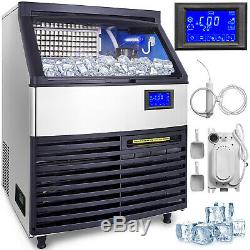 265lbs Ice Maker Ice Cube Machine De Fabrication 120 KG / 24h Commercial Stérilisante Lampe