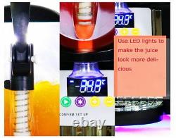 2 Tank Frozen Drink & Slush Slushy Making Machine Juice Smoothie Maker 110v Us