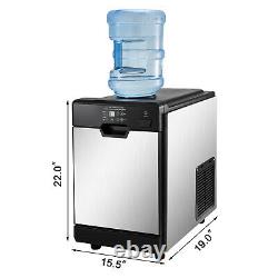 35kg / 24h Avec Machine À Glaçons Cool Water Distributeur 14lbs De Stockage De Glace Faisant La Machine