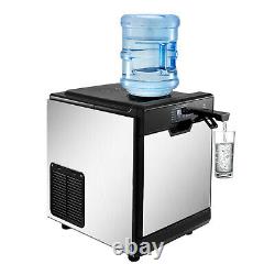 35kg / 24h Avec Machine À Glaçons Cool Water Distributeur 14lbs De Stockage De Glace Faisant La Machine