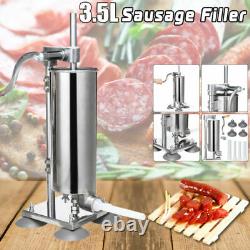 3.5l Remplisseur Manuel De Saucisses En Acier Inoxydable Salami Meat Making Machine Food Maker