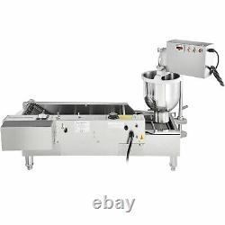 3 Sets Mold Oil Wide Tank Maker Automatique Donut Fryer Making Machine Commercial