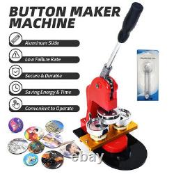 58mm 2.3 Bouton Maker Badge Press 100 Pcs Circle Cutter Manual Making Machine