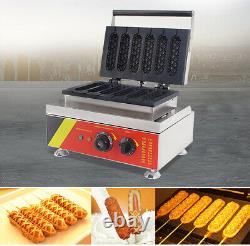 6 Moules En Forme De Maïs Hot Dog Waffle Maker Lolly Hotdog Waffle Making Machine