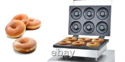 6 Trou Commercial Antiadhésif Donut Maker Machine De Fabrication D'écrou Électrique 220v