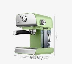850w Machine À Expresso Domestique Latte Cappuccino Coffee Maker Steam Function