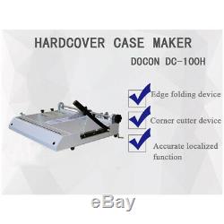 A4 Taille Hard Cover Case Maker Machine De Bureau Livre Relié Hardbound Faire 110v Nouveau