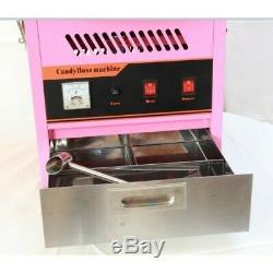 Barbe A Papa Making Machine Cotton Candy Maker Party Commercial Free Fair Sticks