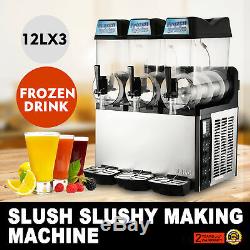 Commercial 3 Réservoir 36l Boisson Congelée Slush Slushy Marque Machine Smoothie Maker Ice