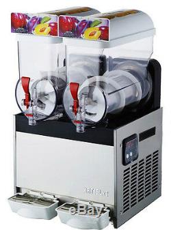 Commercial Boisson Congelée 2 Réservoir Slush Slushy Faire Machine Smoothie Maker
