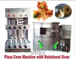 Cône De Pizza Commerciale Formant La Machine De Fabrication Avec Four À Pizza Rotative