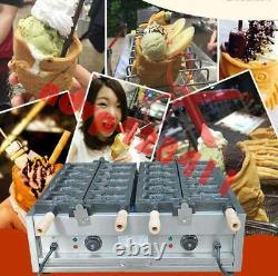 Electric 220v Open Mouth Taiyaki Maker Fryer Fish Making Machine 2plate/5 Poisson