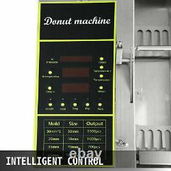 Entièrement Automatique Donut Fryer Maker En Acier Inoxydable Donut Faire Machine Batterie De Cuisine