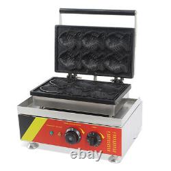 Fabricant Électrique De Gaufres De Poisson 110v Waffle Commerciale Faisant La Cuisine De Cuisine De Machine