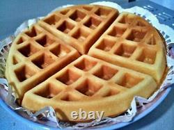 Intbuying New Nonstick 110v Electric Rotated Waffle Maker Maker Making Machine 1500w