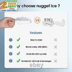 Machine De Comptoir Portable Nugget Ice Maker Fait 26 Livres Crunchy Pellet En 24h