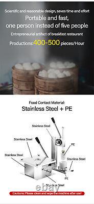 Machine à baozi chinois manuelle avec 3 moules à pâte à former