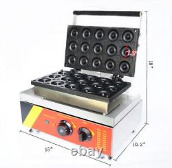 Machine à beignets électrique et gaufrier, machine à fabriquer des beignets, 110V, 15 pièces.