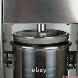 Machine à churros espagnols manuelle commerciale en acier de 5L avec embouts pour la fabrication de beignets