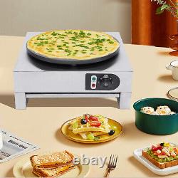 Machine à crêpes électrique de 3000W pour faire des pancakes avec plaque chauffante anti-adhésive de 400 mm, neuf.