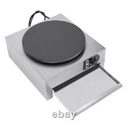 Machine à crêpes électrique de 3000W pour faire des pancakes avec plaque chauffante anti-adhésive de 400 mm, neuf.