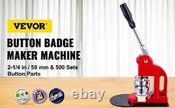 Machine à fabriquer des badges de 25 à 75 mm - Outil de fabrication de broches et épingles de bouton DIY - 500/1000 pièces